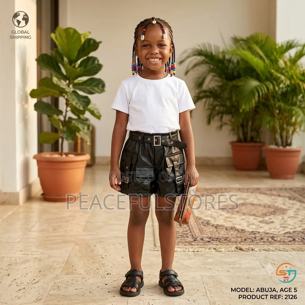 Girls Leather Short