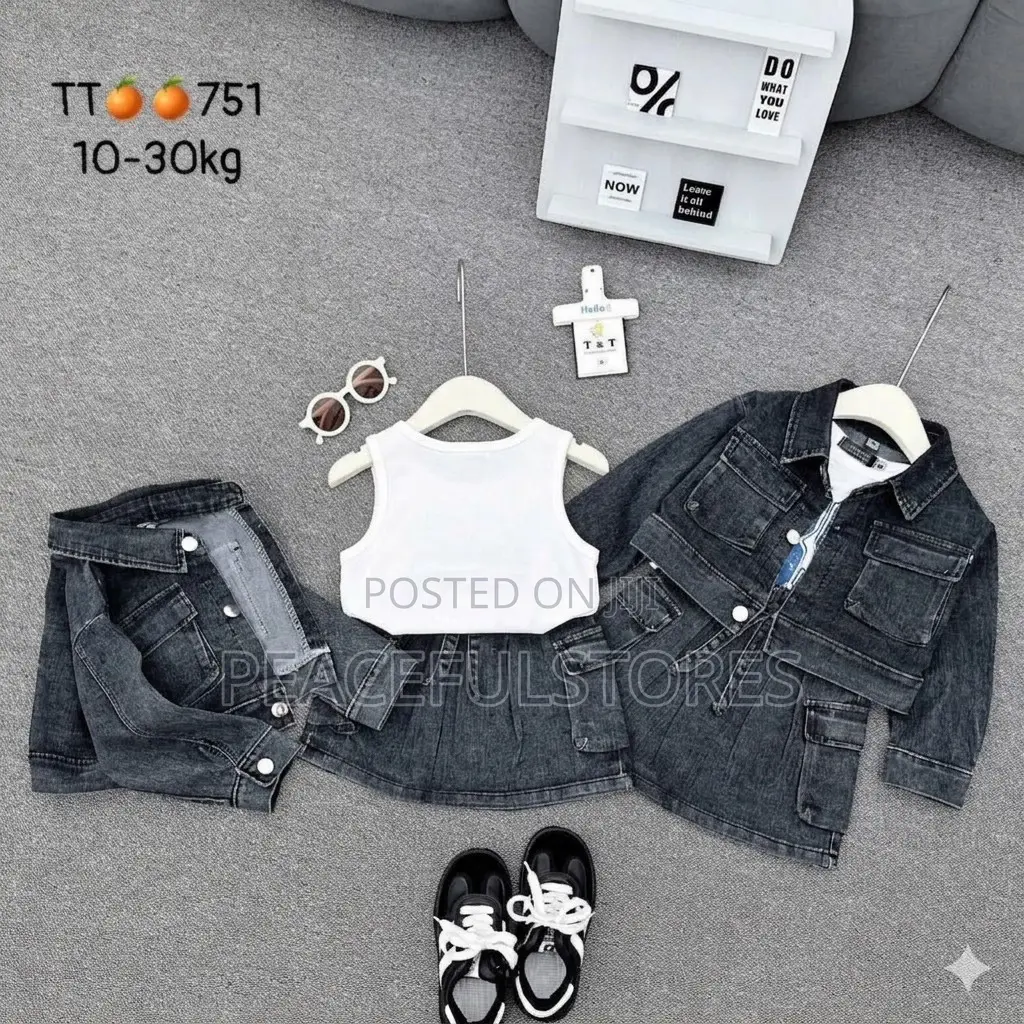 3in1 Girls Jeans Set