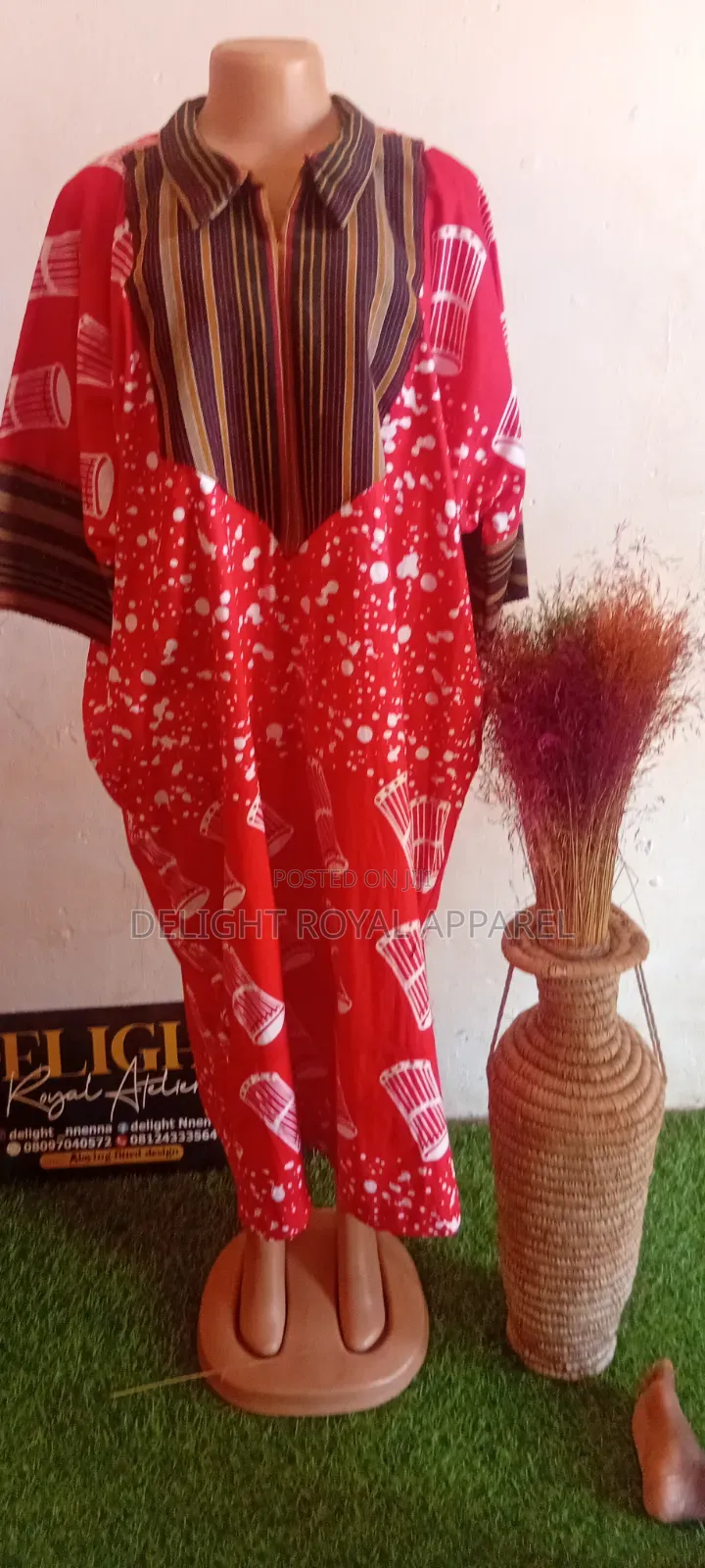 Bubu With Aso Oke Colar