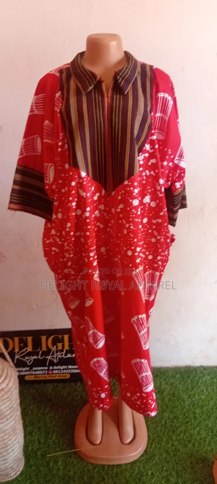 Bubu With Aso Oke Colar