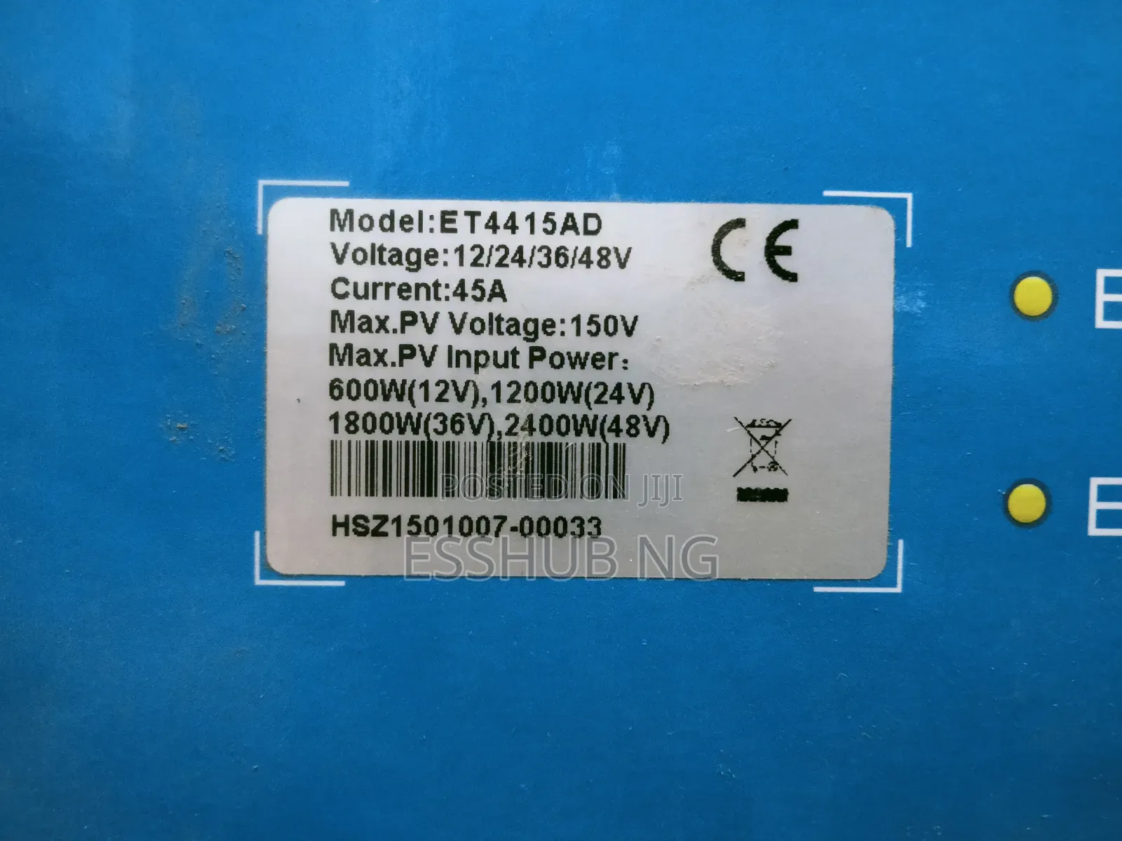 Epever 45a 48v MPPT Etracer