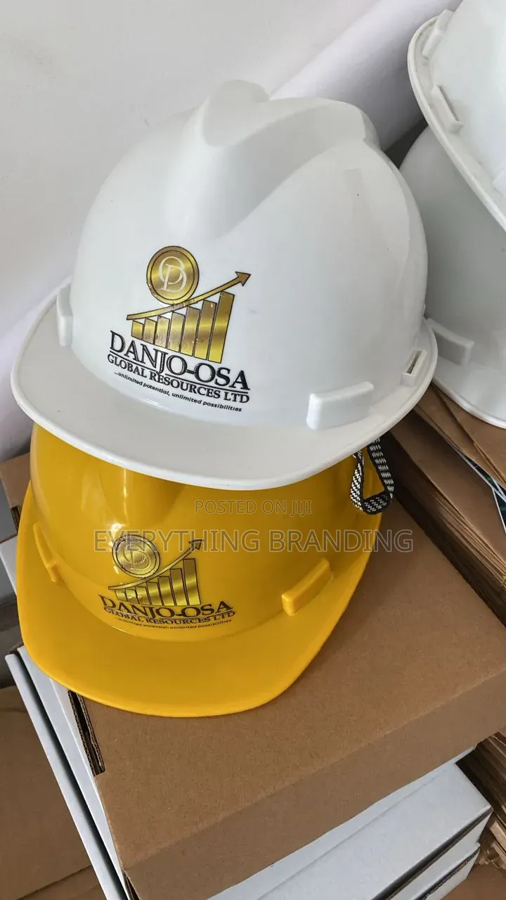 Oil Gas Safety Helmet Printing Ppe Branding Bulk Supply