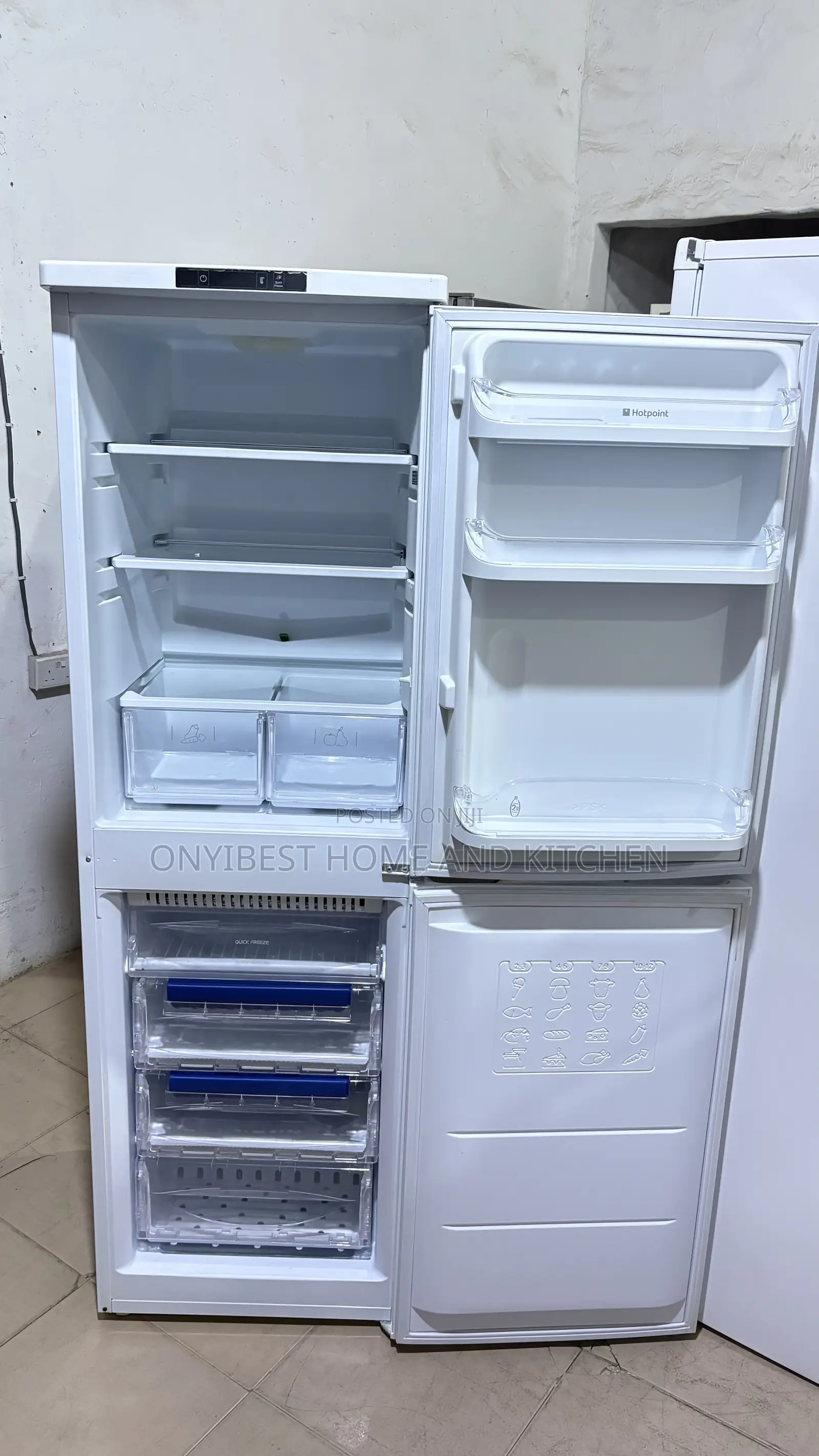 250liters Hotpoint Double Door Refrigerator