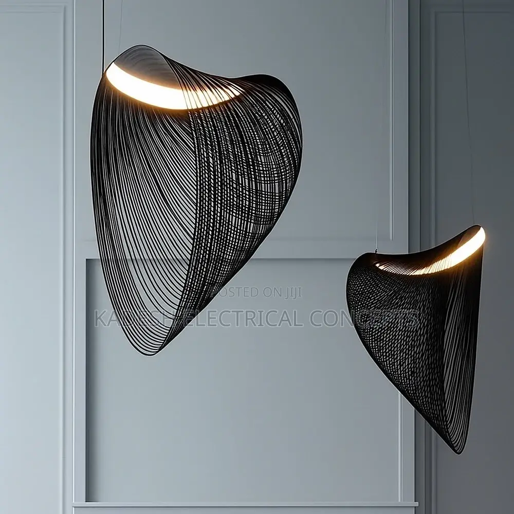 Nordic Modern Wooden Nest Pendant Lampadjustable Hanging Ledchandelier