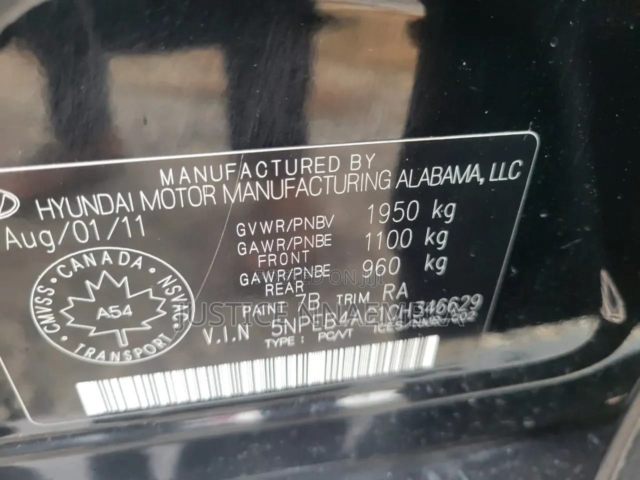 Hyundai Sonata 2011 Black