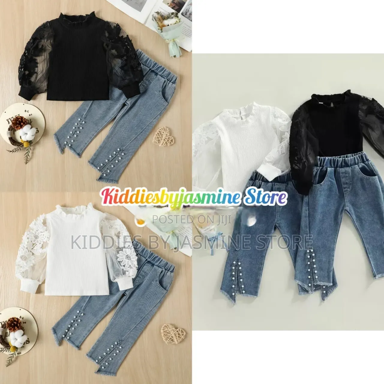 Baby Girl Jeans 2psc Set