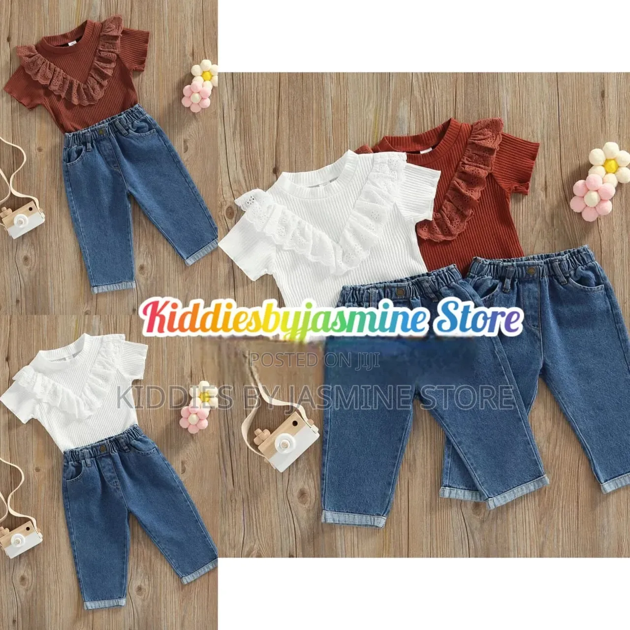 Baby Girl Jeans 2psc Set