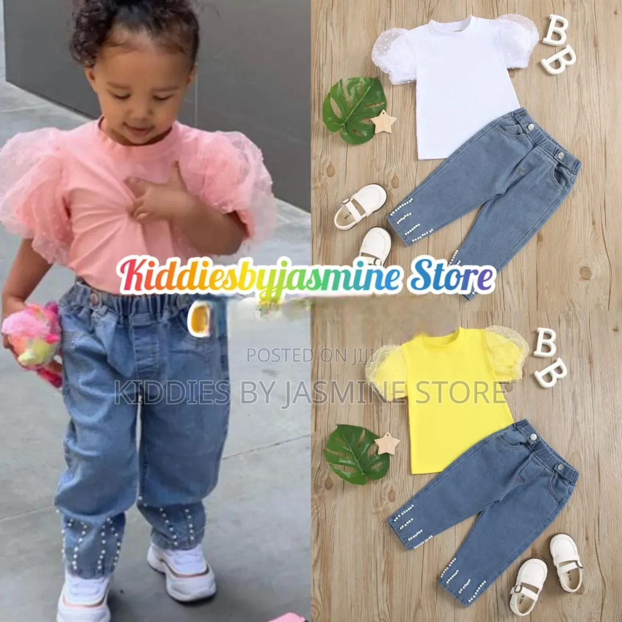 Baby Girl Jeans 2psc Set