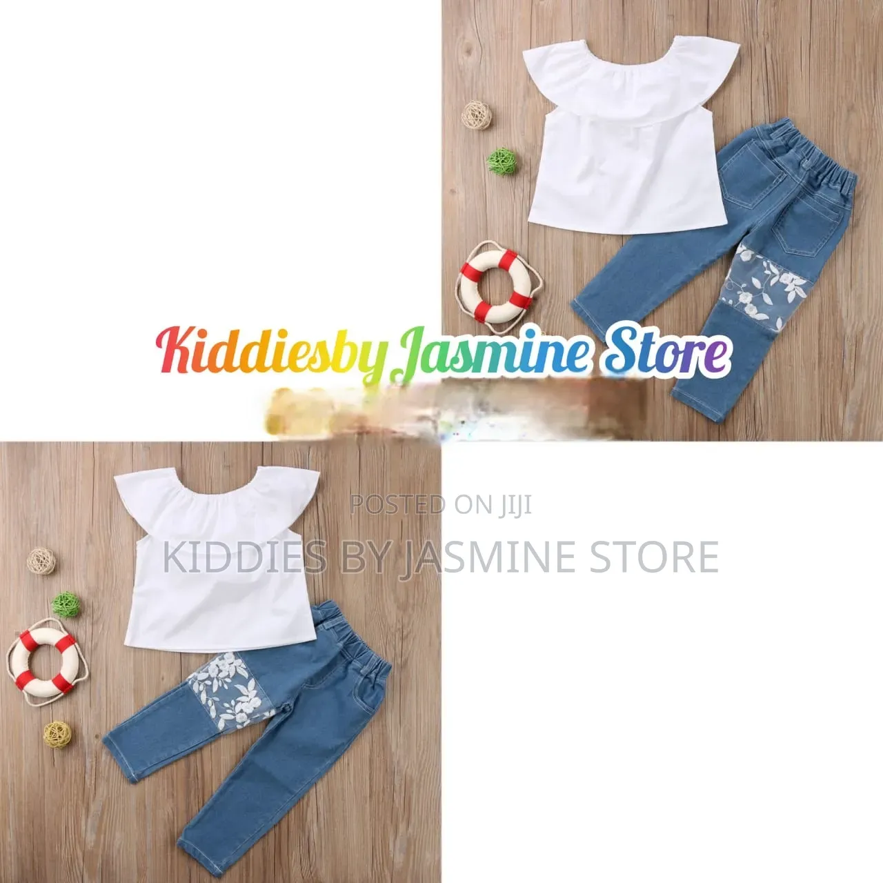 Baby Girl Jeans 2psc Set