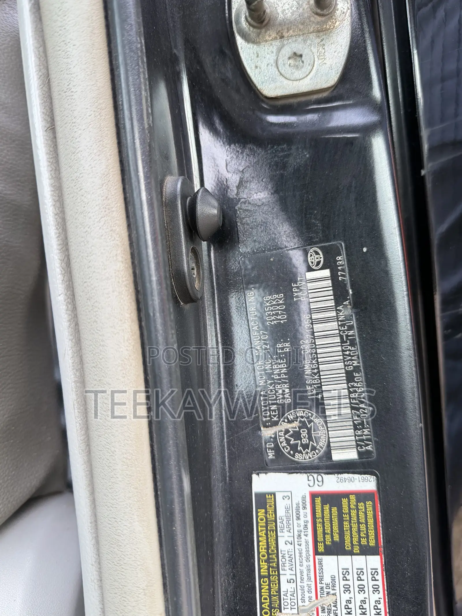 Toyota Camry LE V6 4dr Sedan (3.5L 6cyl 6AM) 2008 Black