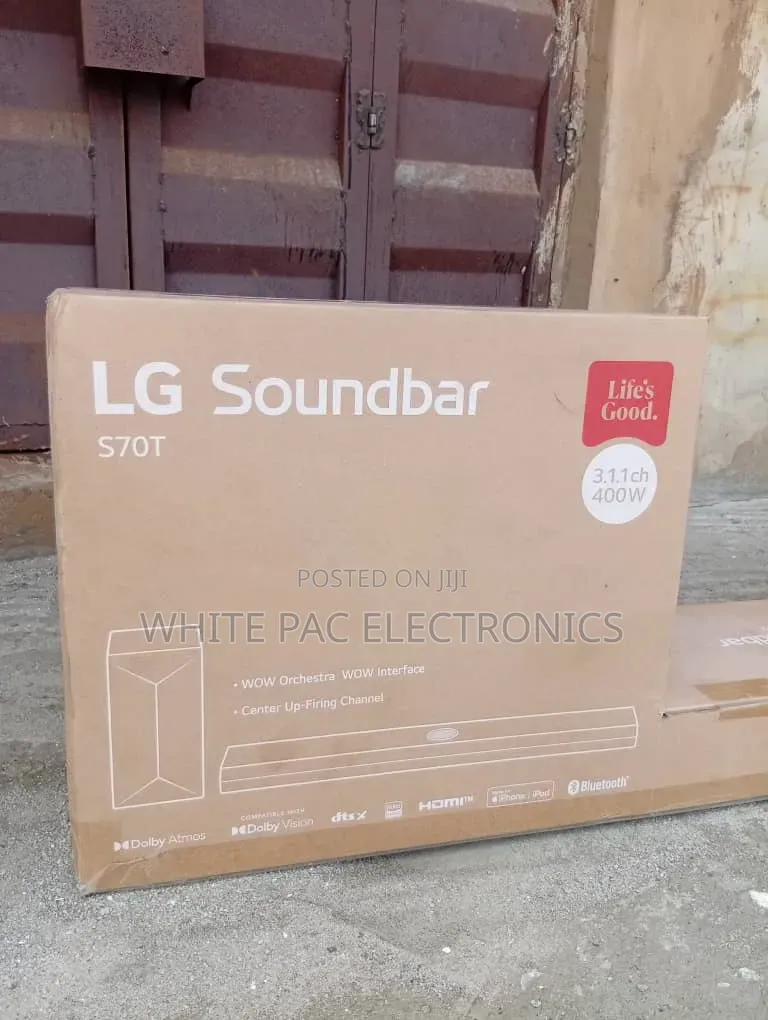 New Lg Sound-Bar 400w for Tv>Dolby Atmos 3.1.1 Channel (S70ty) >2 Yrs