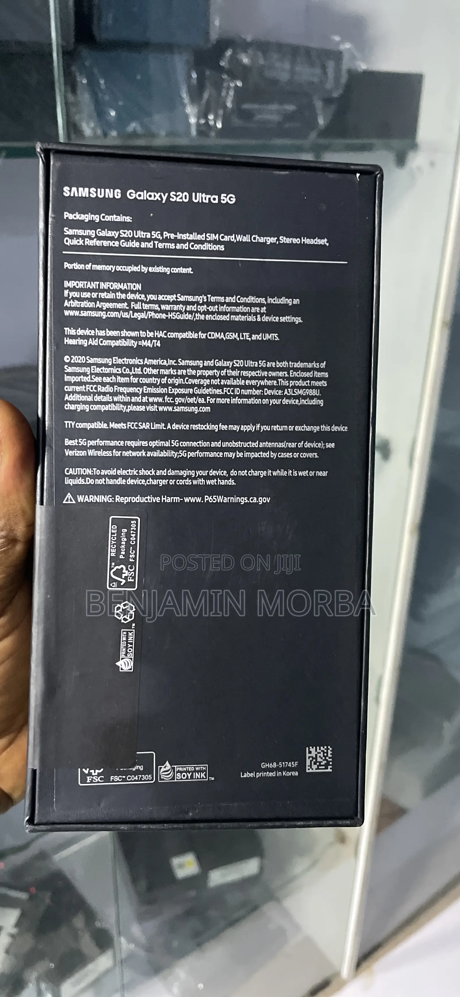 New Samsung Galaxy S20 Ultra 5G 128 GB
