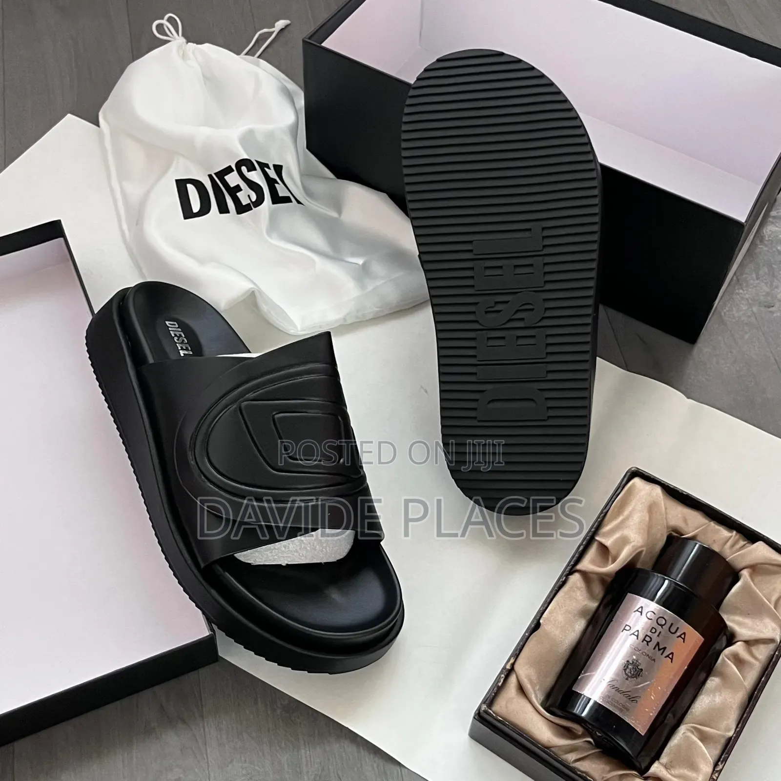 Quality Original Diesel Leather Unisex Slide