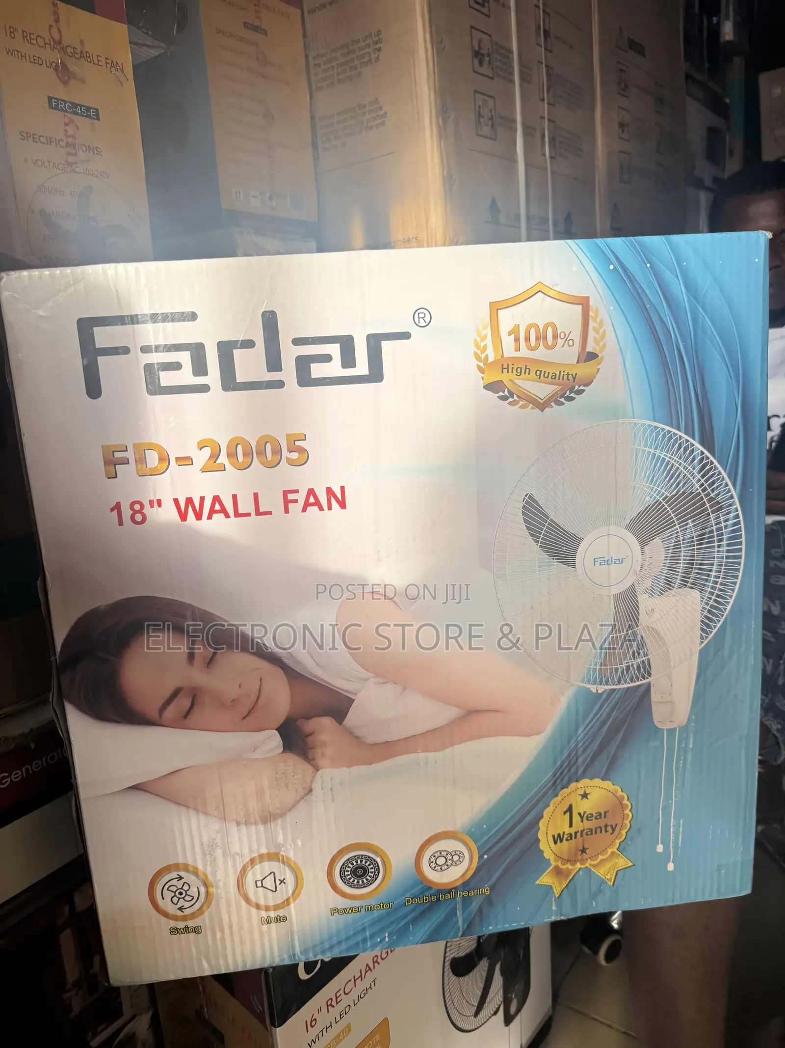 Fardar Wall Fan 18” Inches White