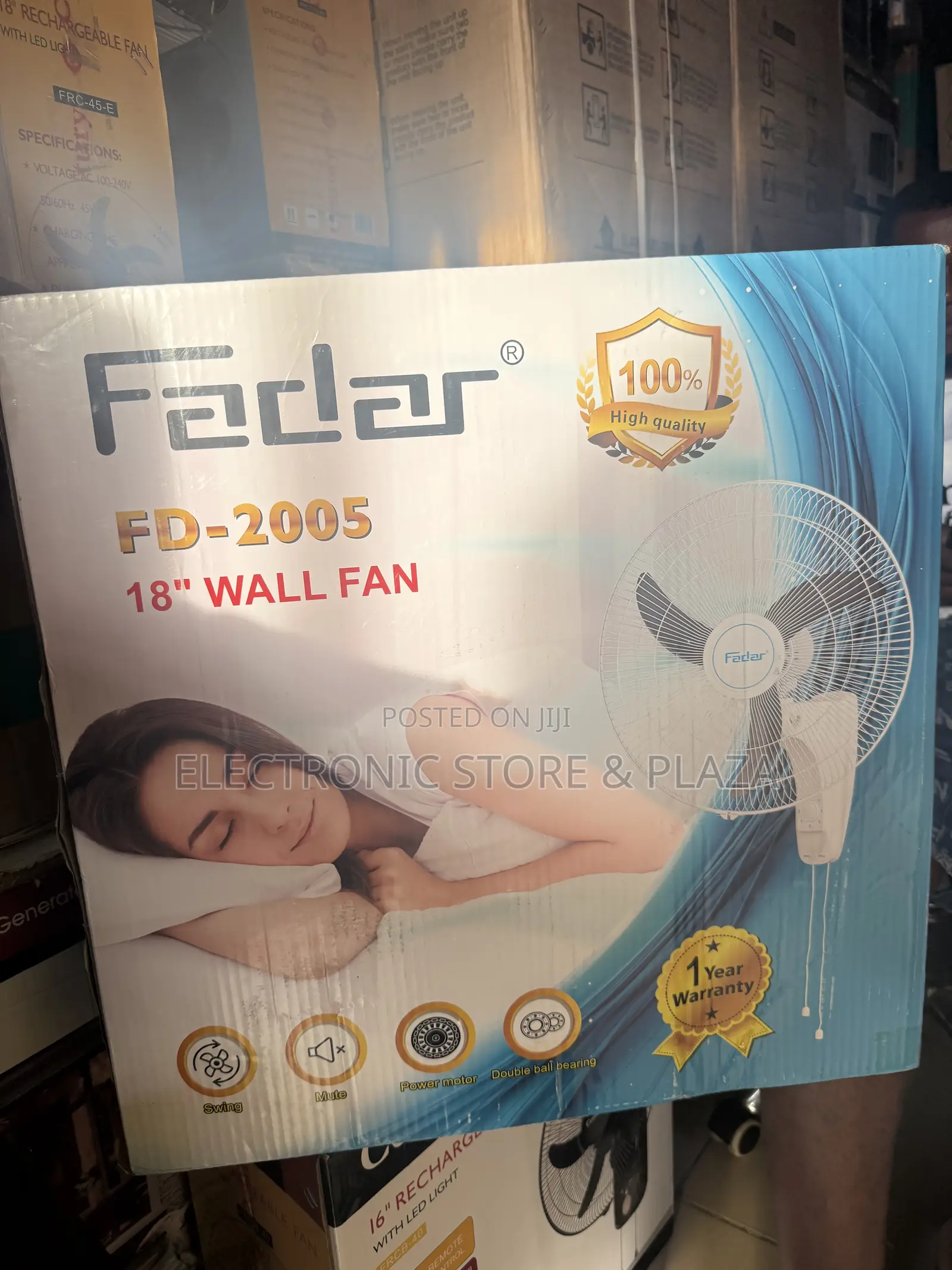 Fardar Wall Fan 18” Inches White