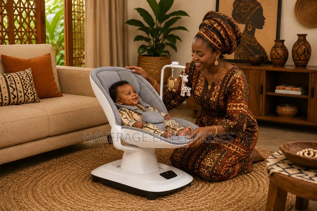 Mastela Deluxe Multi-Motion Baby Cradle With 5 Swing Modes, 360°