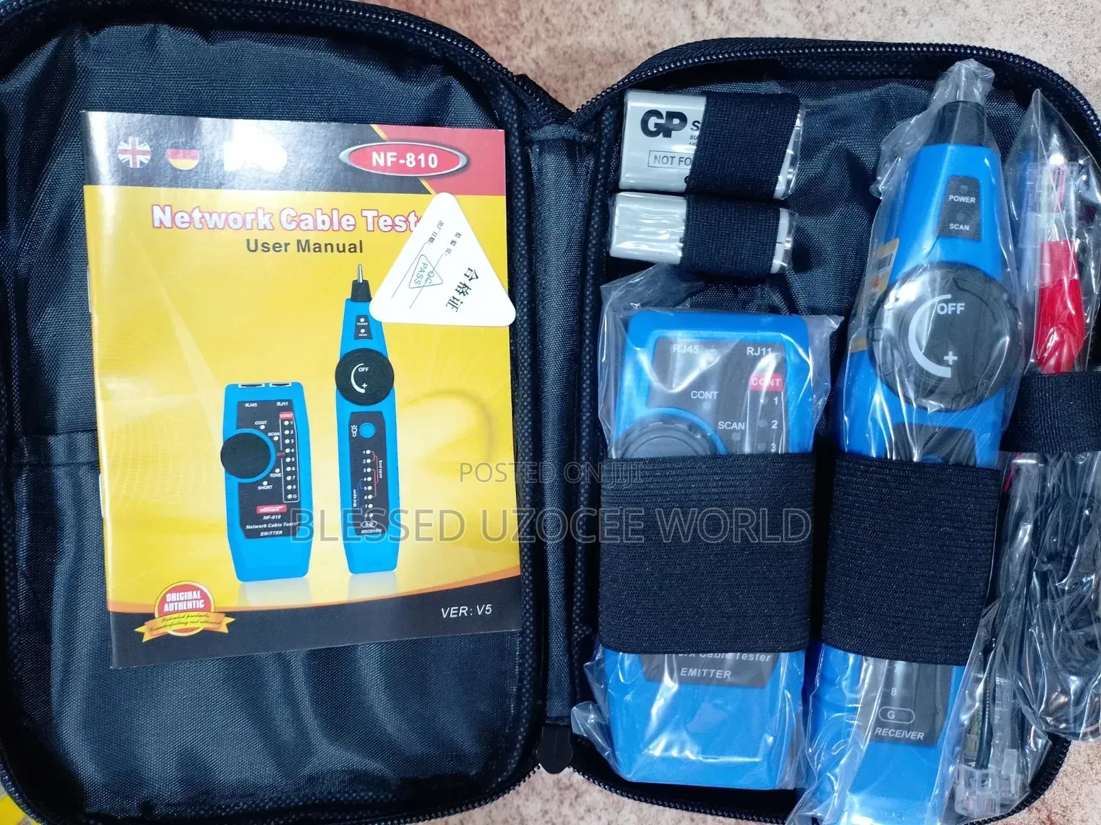 Noyafa Nf-810 Multifunctional Network Rj45+Rj11 Cable Tester Tool Box