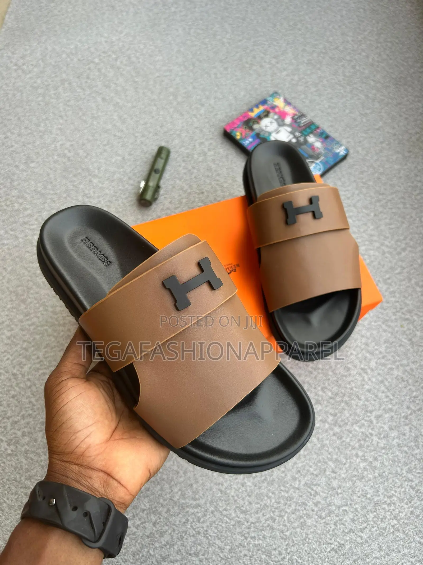 Hermès-Paris -Quality Leather Slide