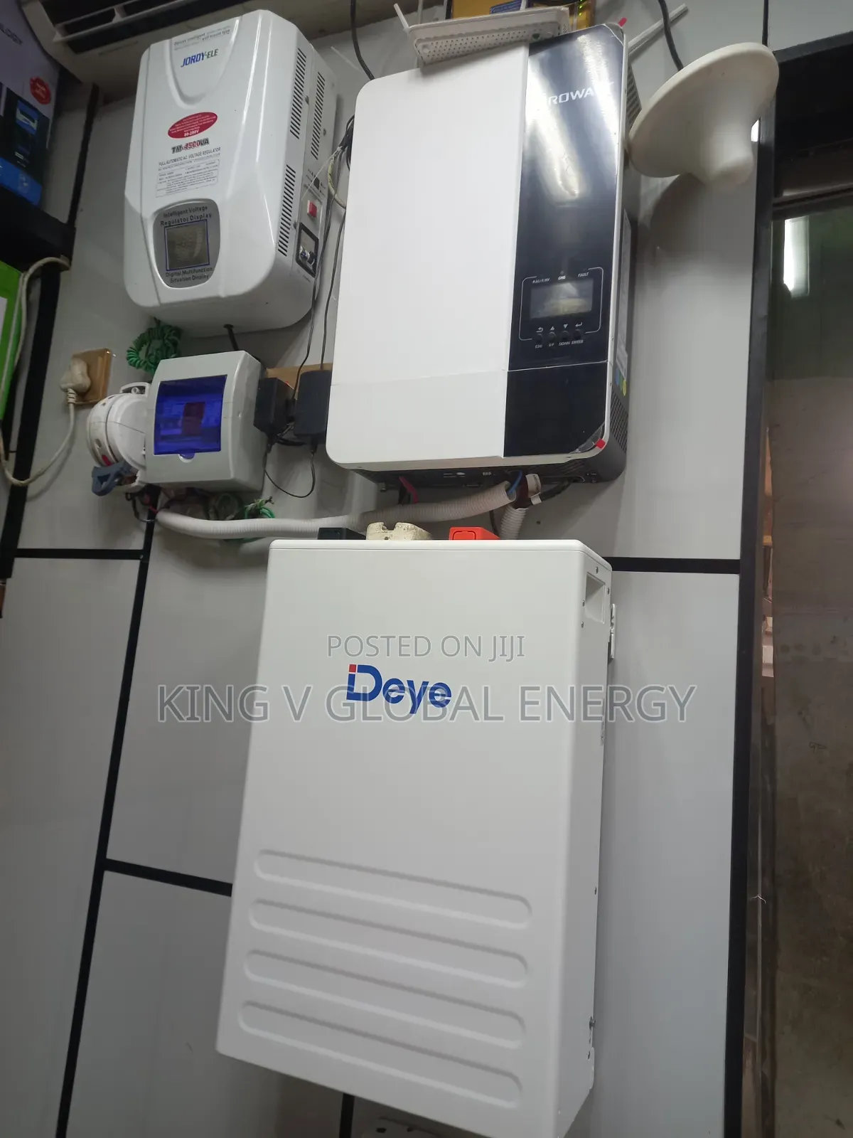 Solar Set Up 5kva/48v Hybrid Inverter+5kwh/48v Lithium Iron Battery
