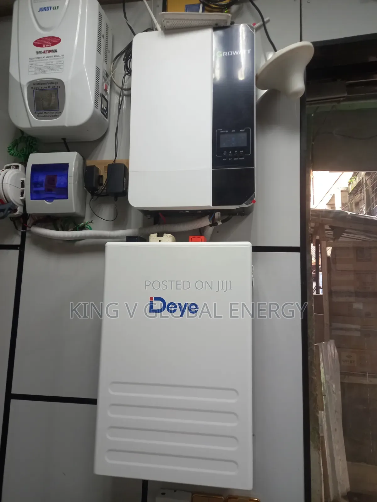 Solar Set Up 5kva/48v Hybrid Inverter+5kwh/48v Lithium Iron Battery