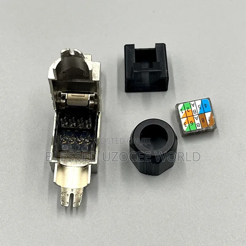 Rj45 Cat 6a Toolless/ Toolsfree Shielded Network Cable Connector Plug