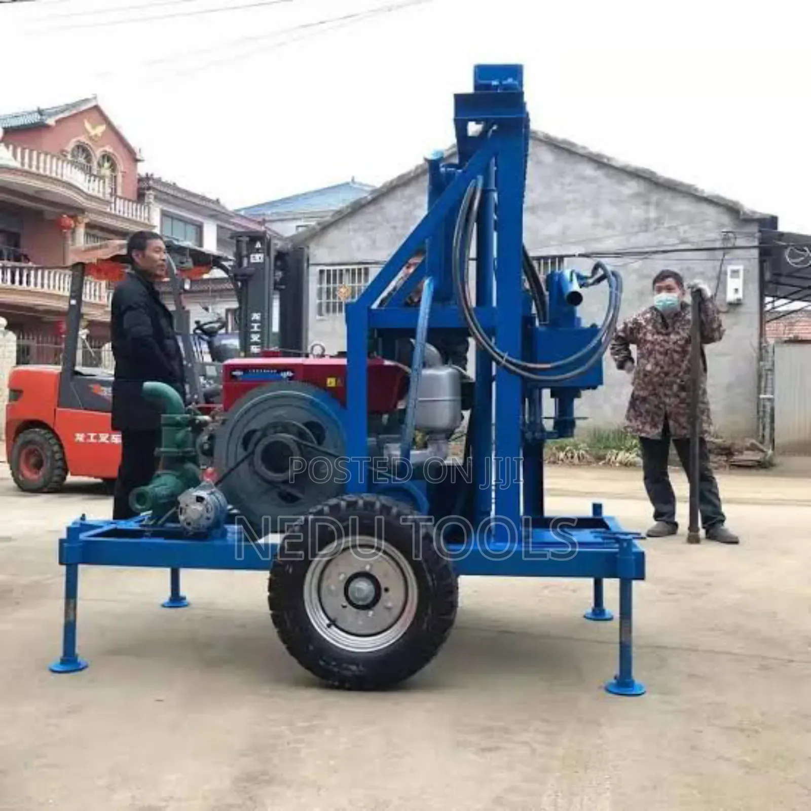 Bore Hole Drilling Machine With 100meters Pipe