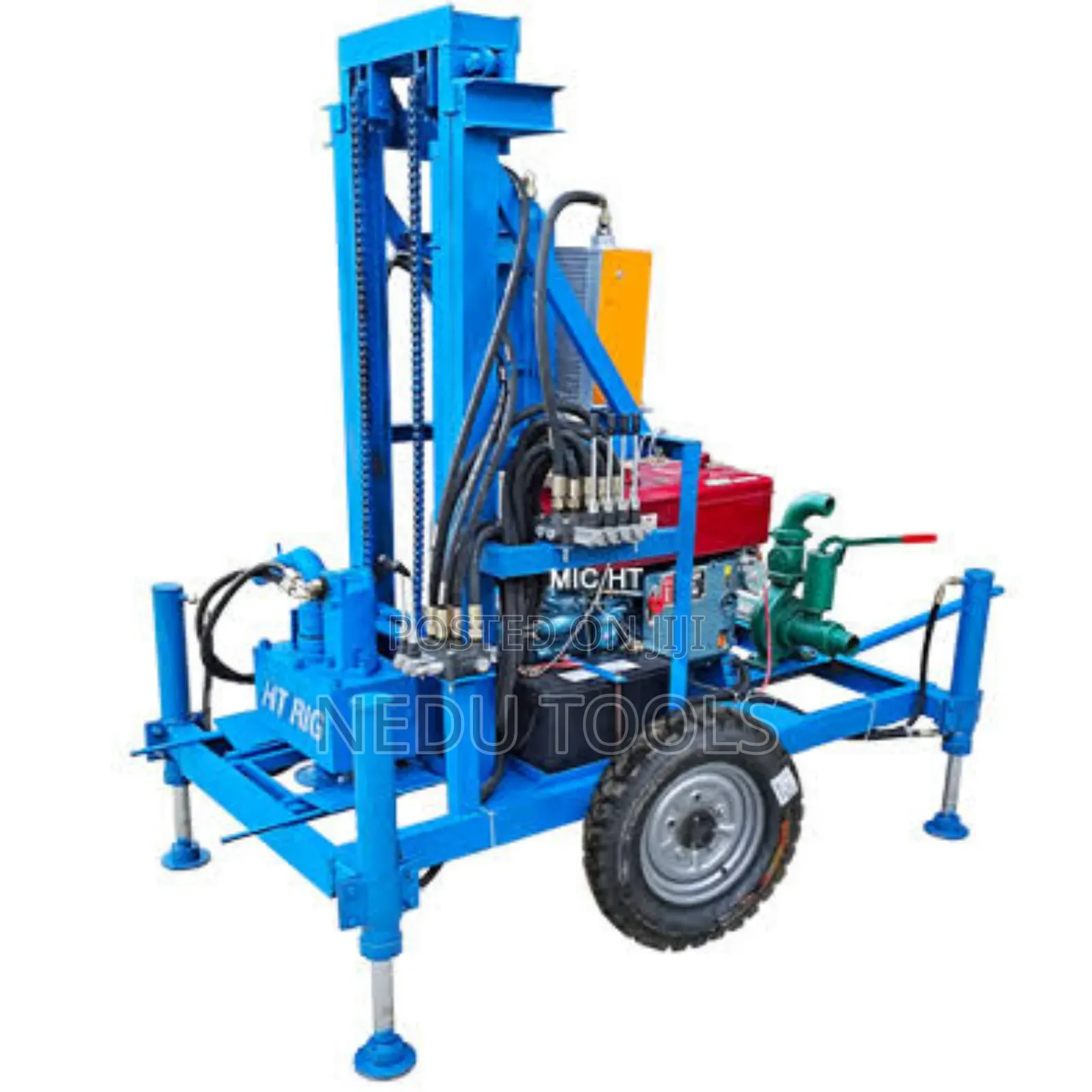 Bore Hole Drilling Machine With 100meters Pipe