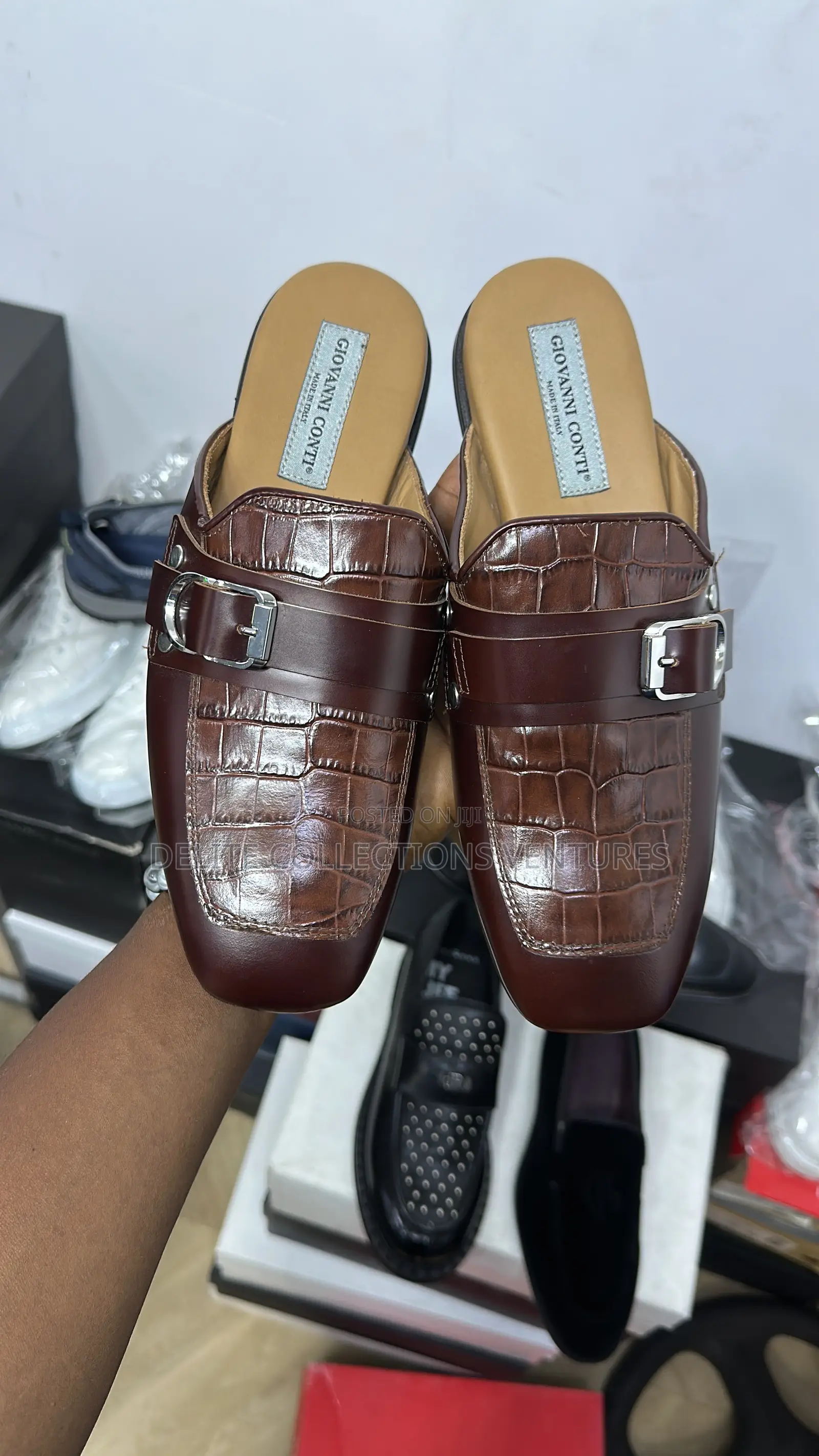 Pure Authentic Italian Giovanni Conti Half Shoes