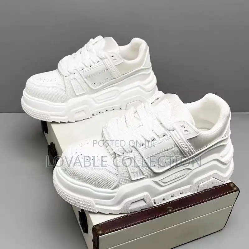 Unisex Sculptural Chunky Platform Sneakers
