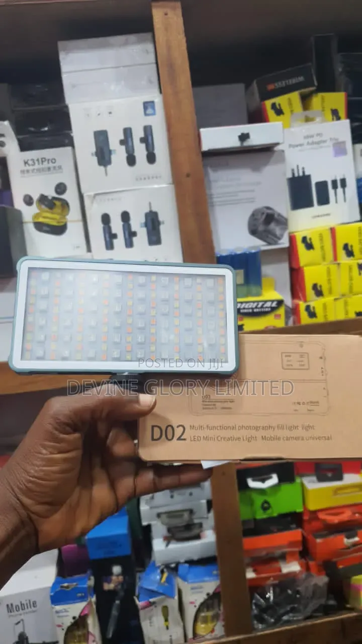 D02 Rgb Led Video Light 4000mah Photography Fill Light