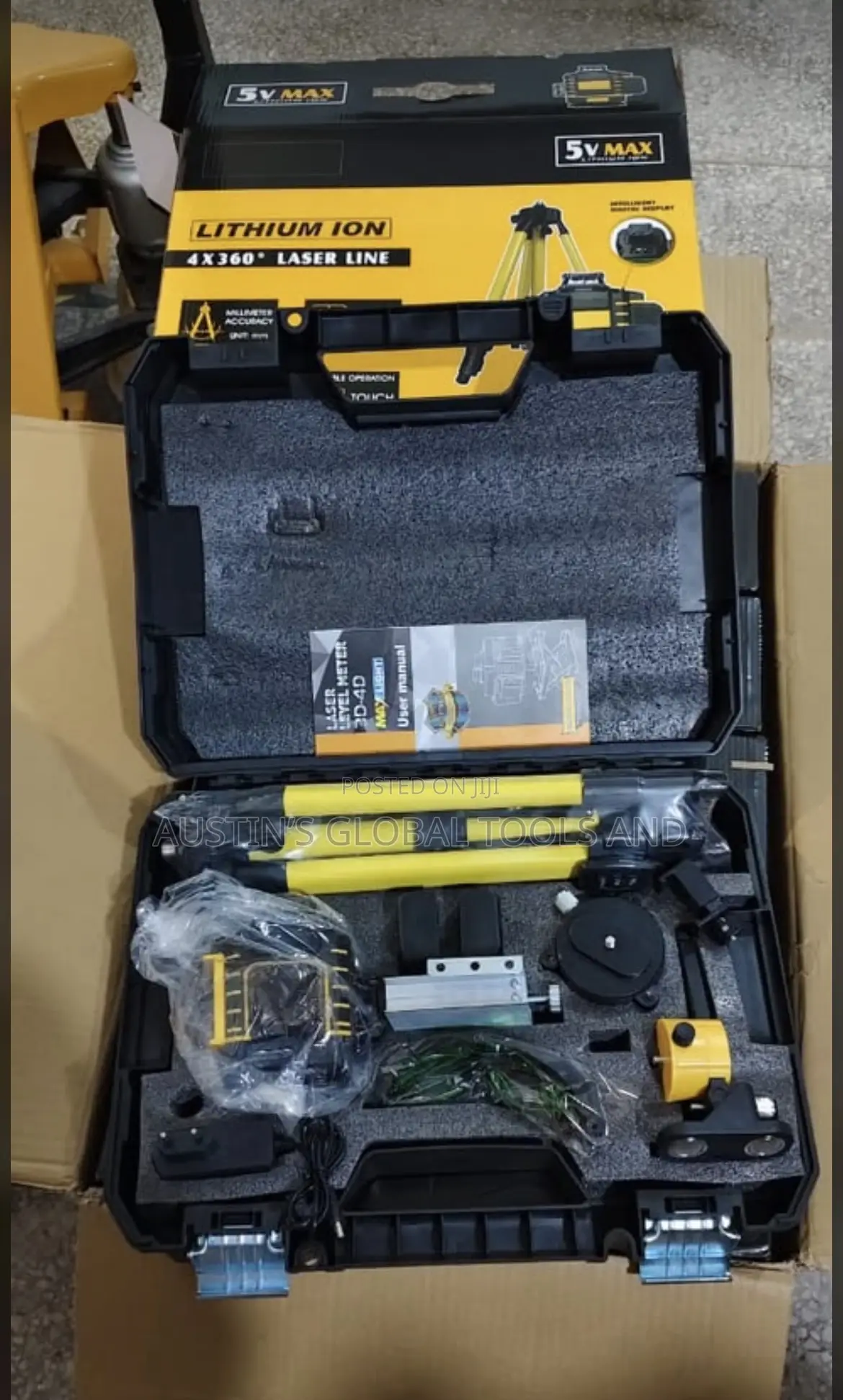 Laser Level Kit 16line 4d Green Beam