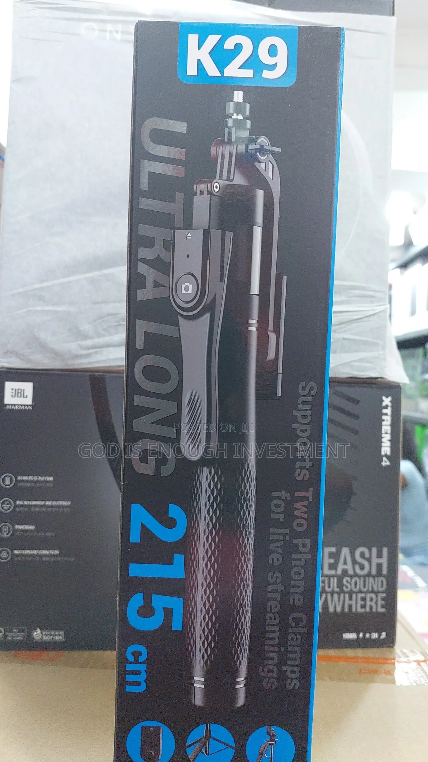 Ultra Foldable Long Selfie Tripod Stand 215cm