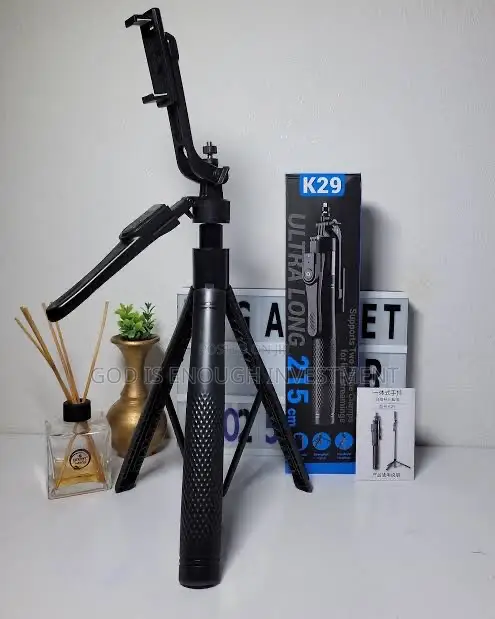 Ultra Foldable Long Selfie Tripod Stand 215cm