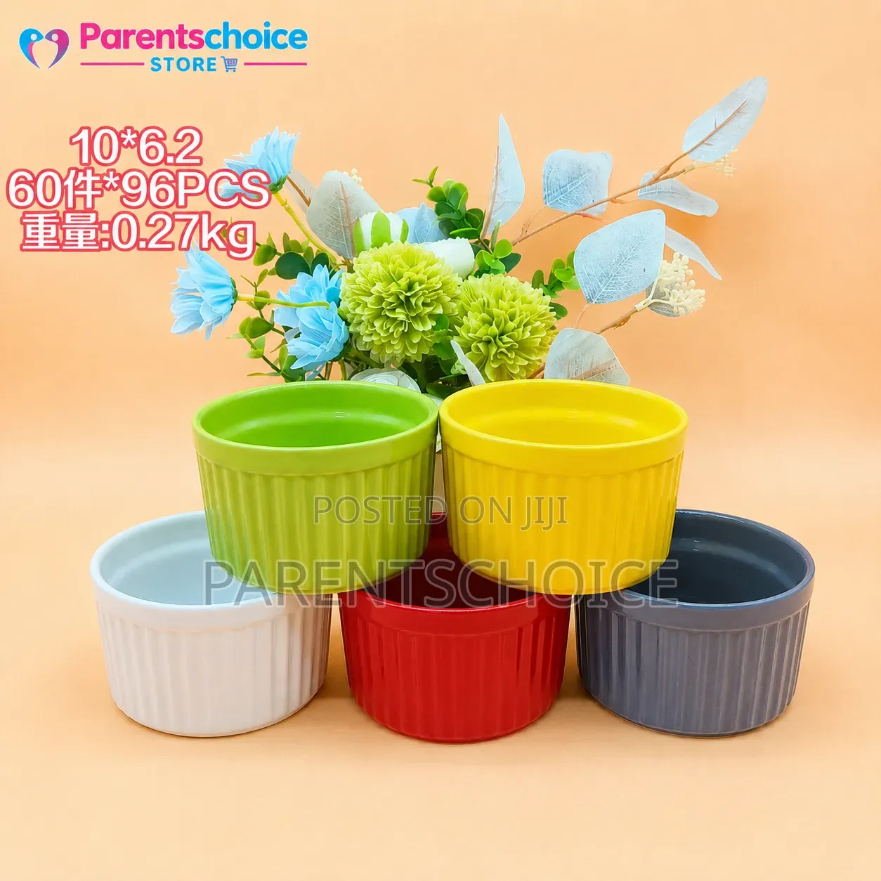 Colorful Ceramic Ramekin Bowl Set – 12 Pieces