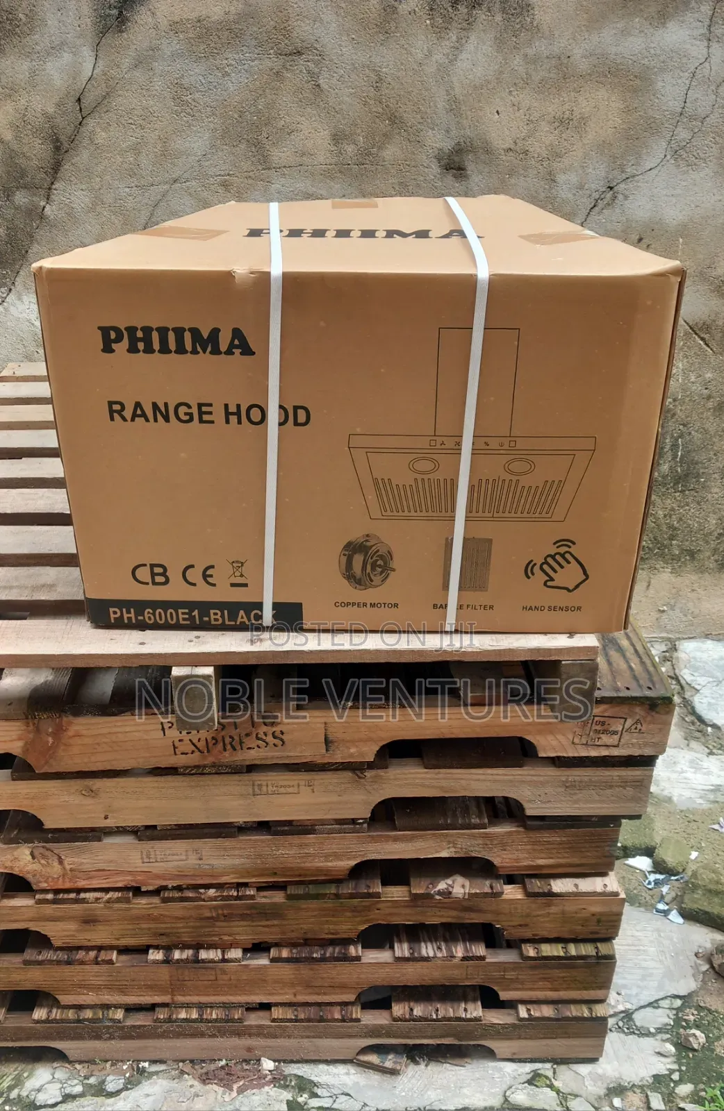 Phiima Heat Extractor Handwaved Control 60x60cm 100%Copper
