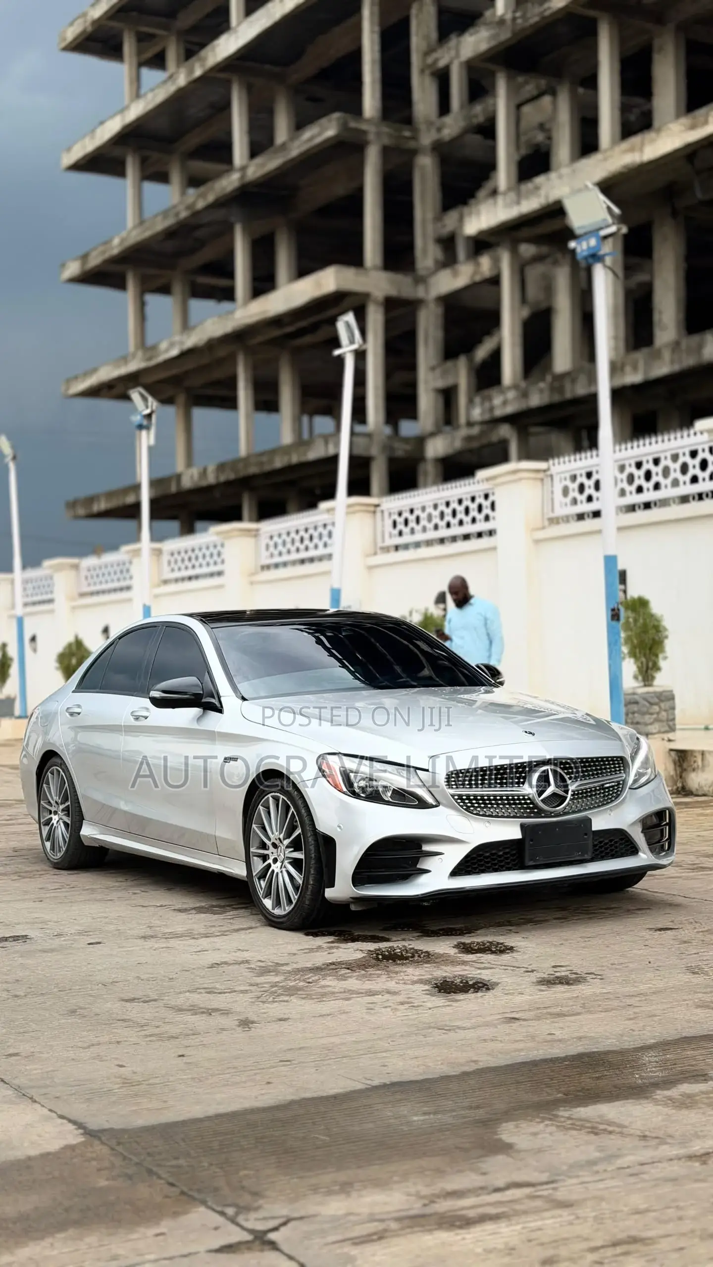 Mercedes-Benz C43 4Matic Sedan AWD (3.0L V6 9AM) 2018 Silver