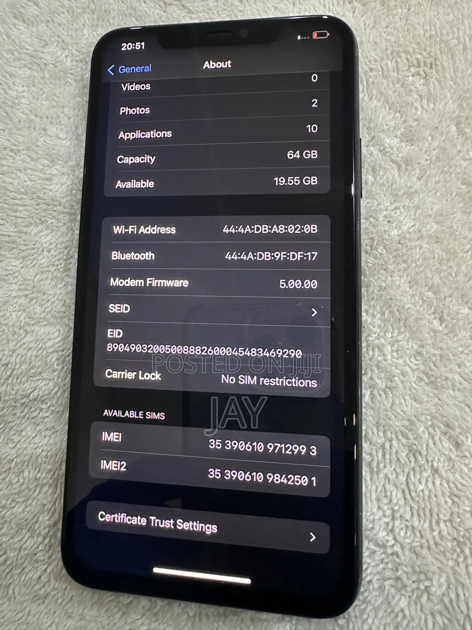 Apple iPhone 11 Pro Max 64 GB Gray