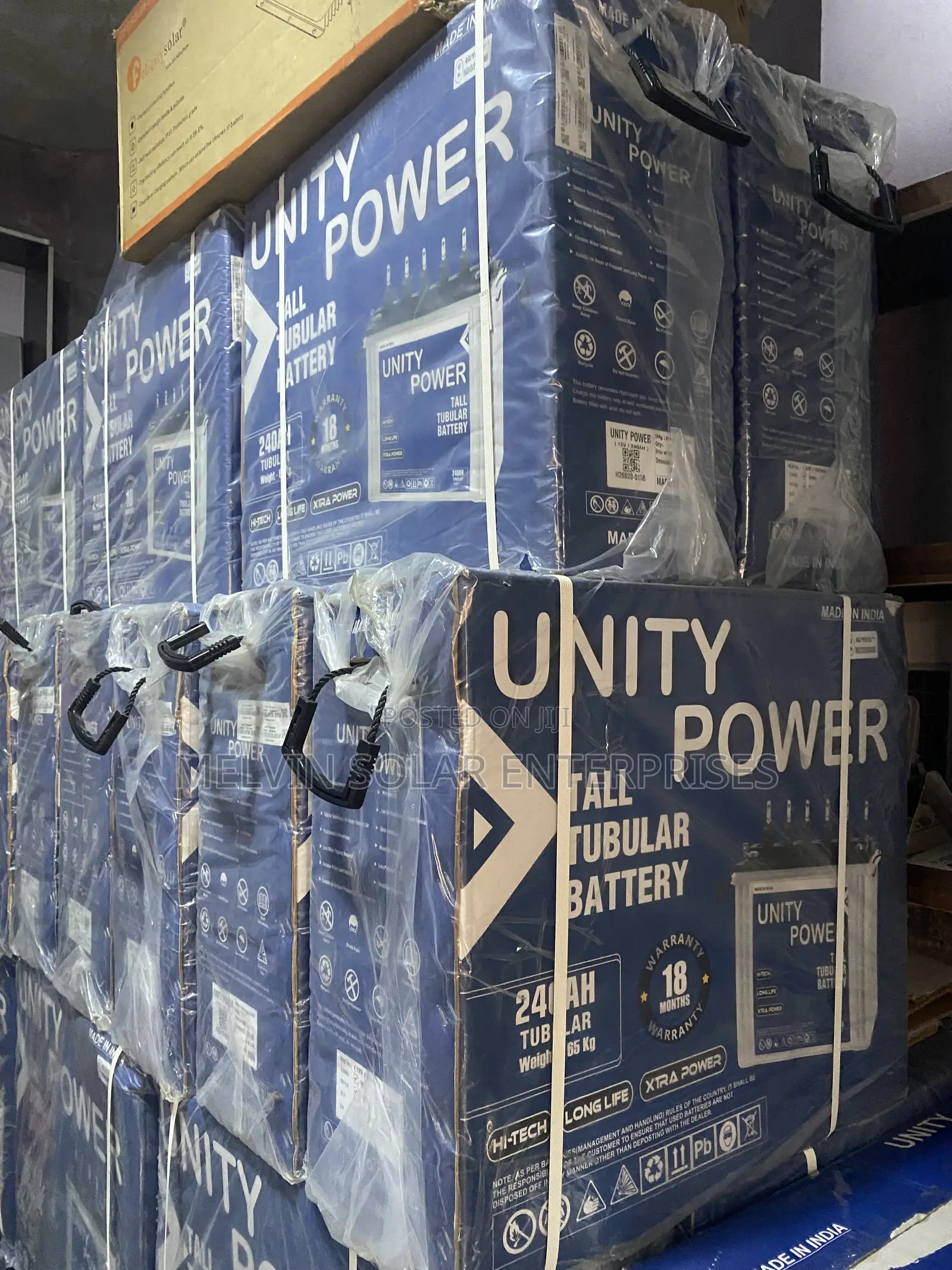 240ah 12v Unity Power Solar Tubular Batteries Available