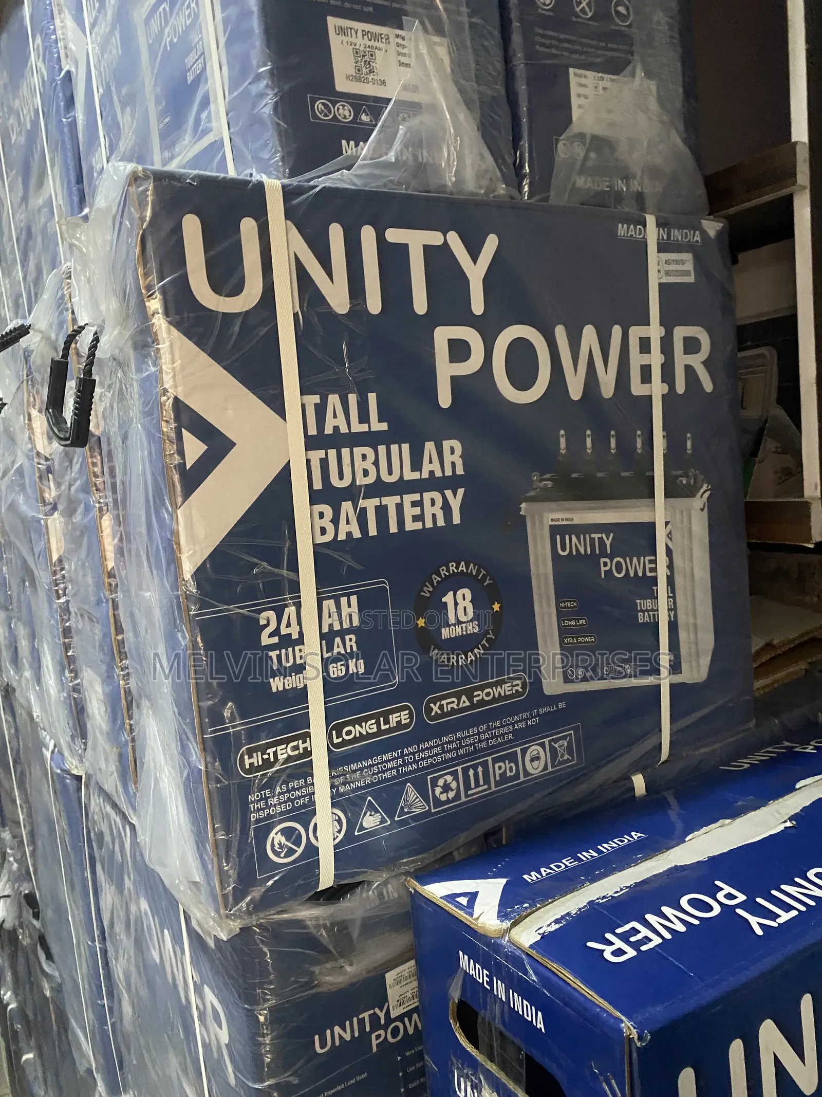 240ah 12v Unity Power Solar Tubular Batteries Available