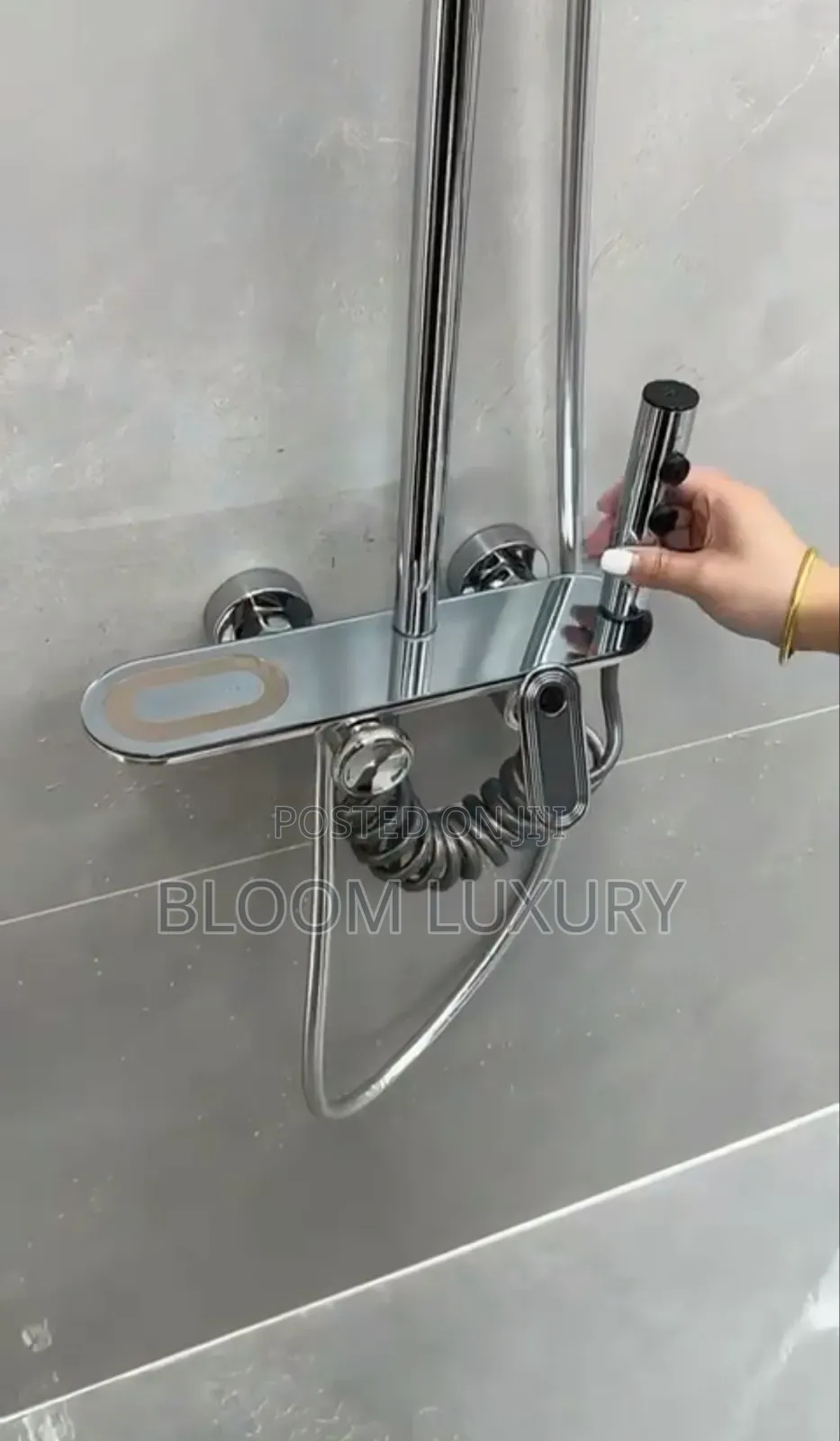 High Chrome Luxury Standing Shower