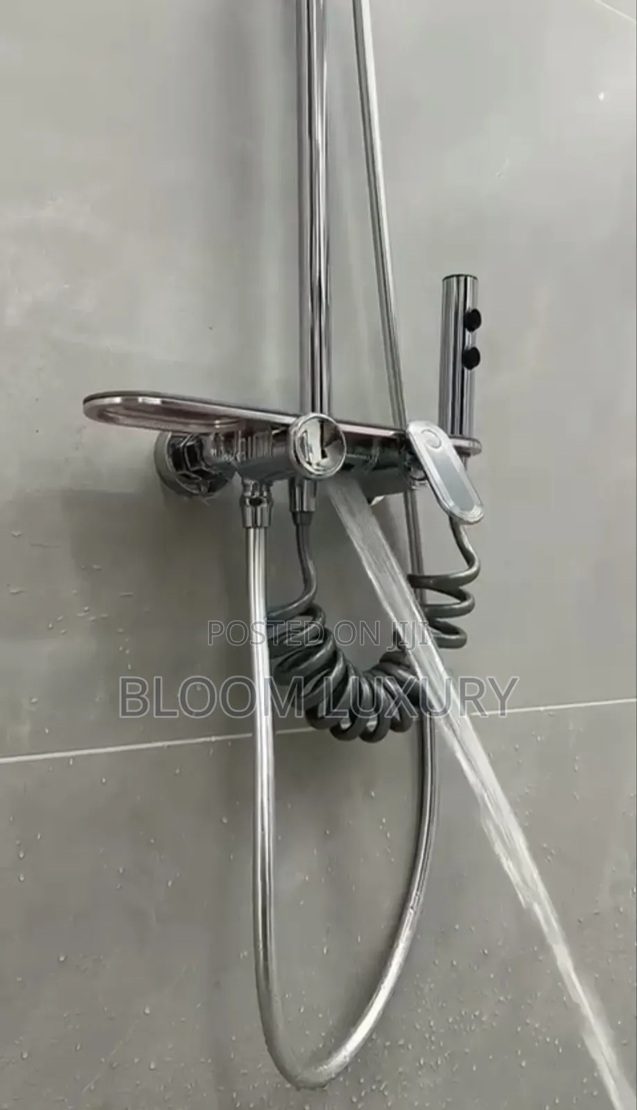 High Chrome Luxury Standing Shower