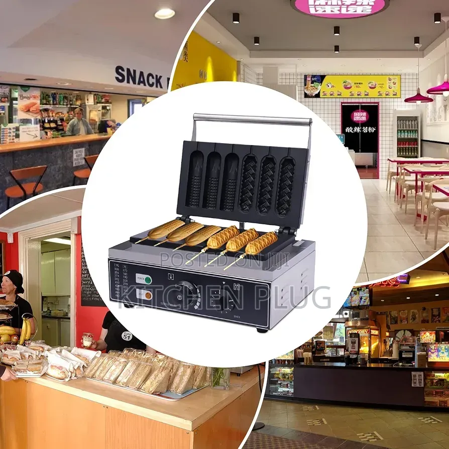 Commercial Waffle Maker 6pcs Waffle Making Machine 2-Shape