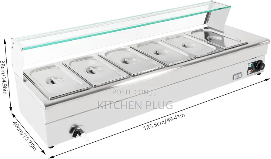 Commercial Bain Marie Food Warmer 『 Keep Multiple Dishes Warm 』