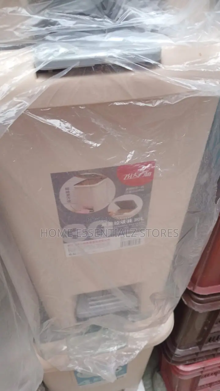 30 Liter Double Cover Pedal Step Dustbin Trash Bin With Inner Bucket