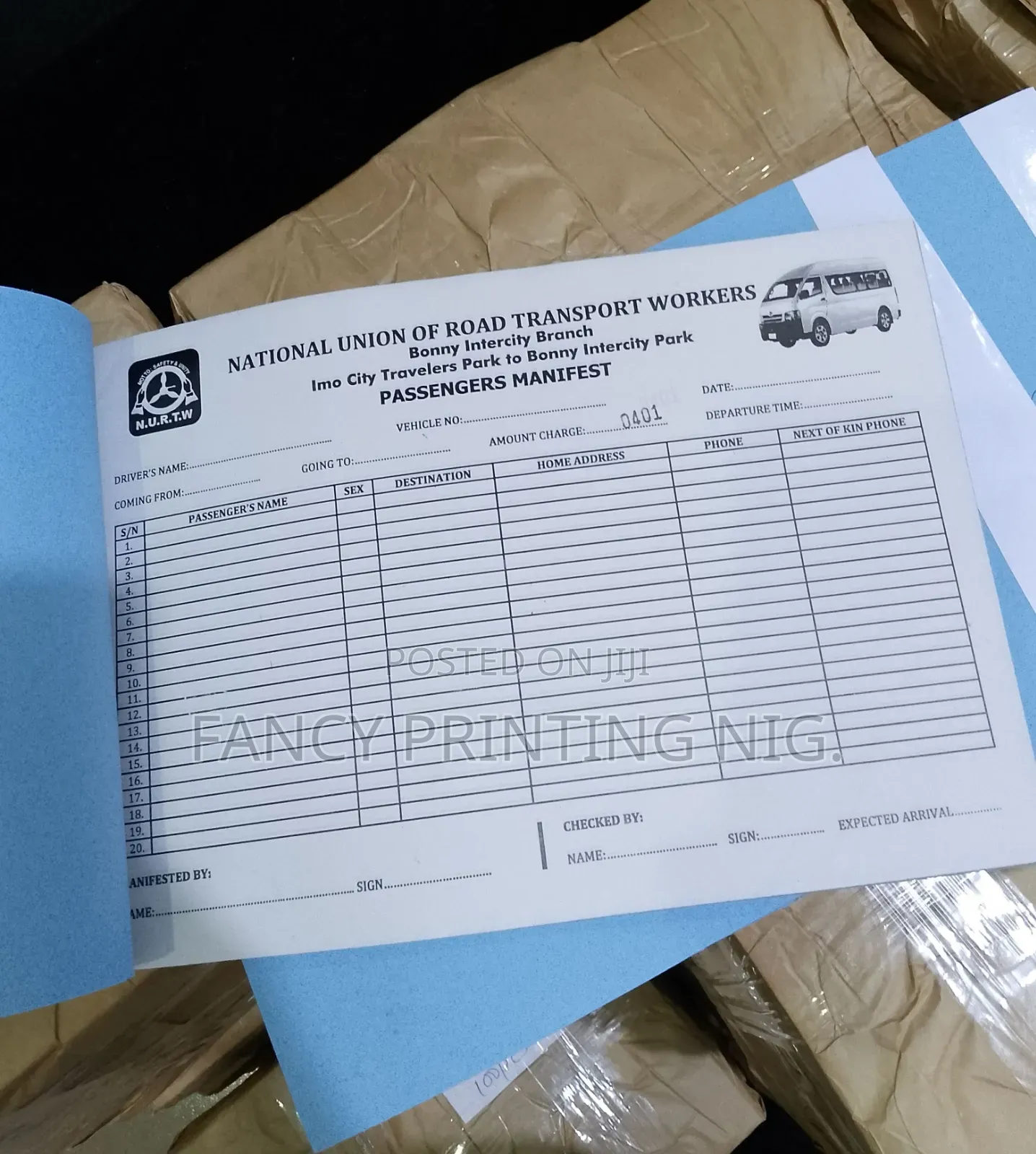 Invoice Receipt Book Printing