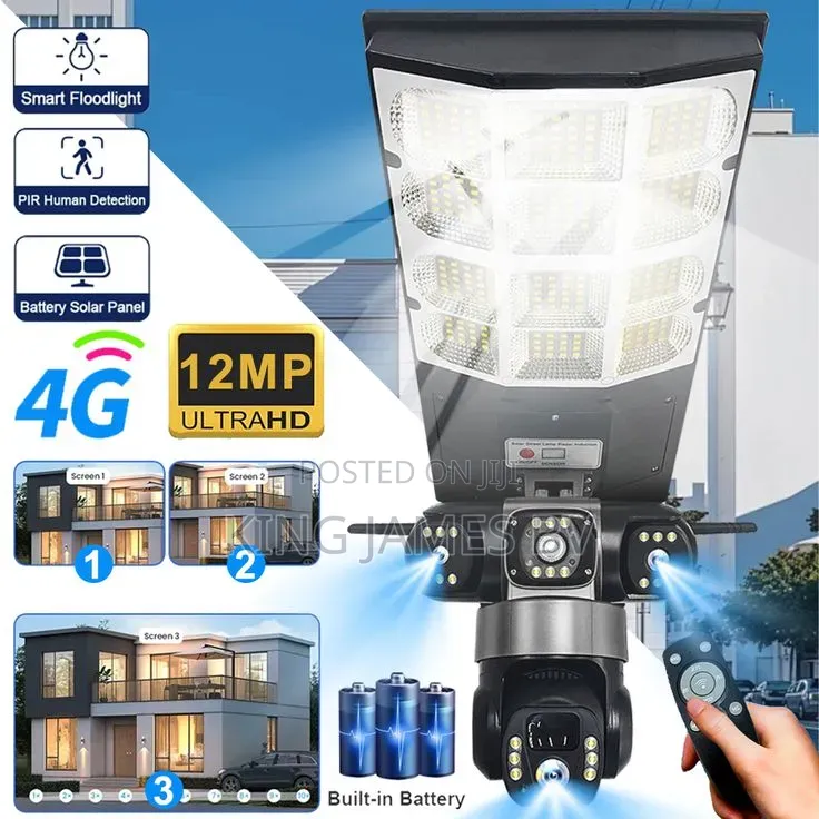 Solar Street Light With CCTV Camera – Light + Security in One