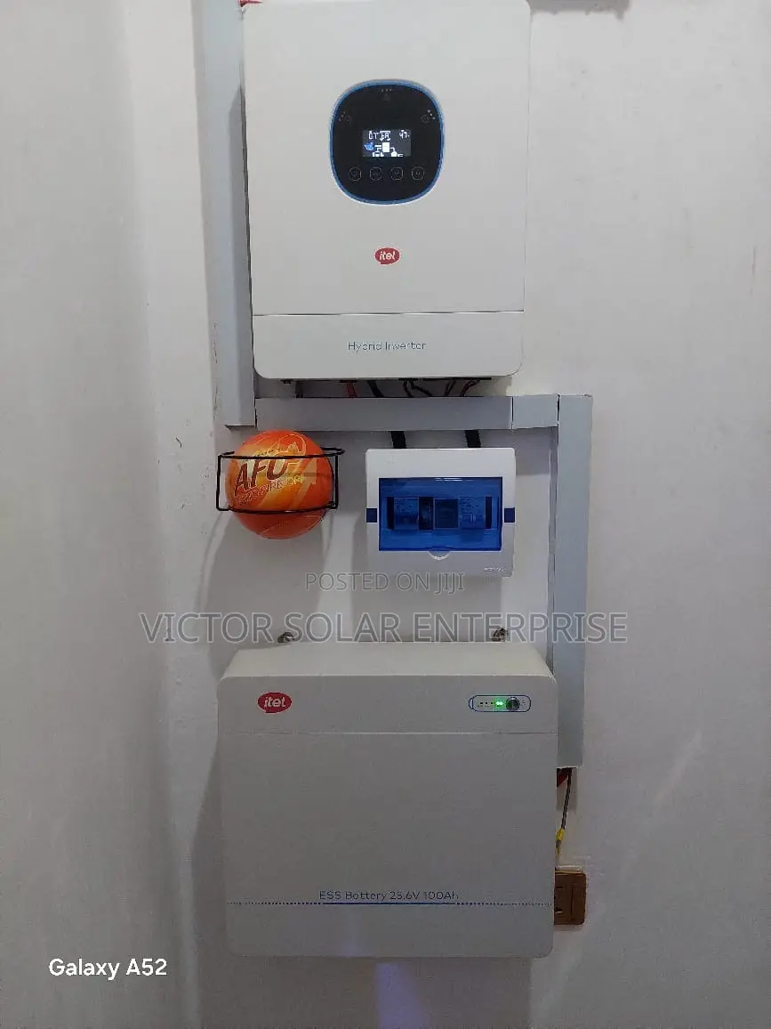 Itel 24v Setup,3kva 24v,2.5kwh Battery and 450watt Panel 4 Pieces