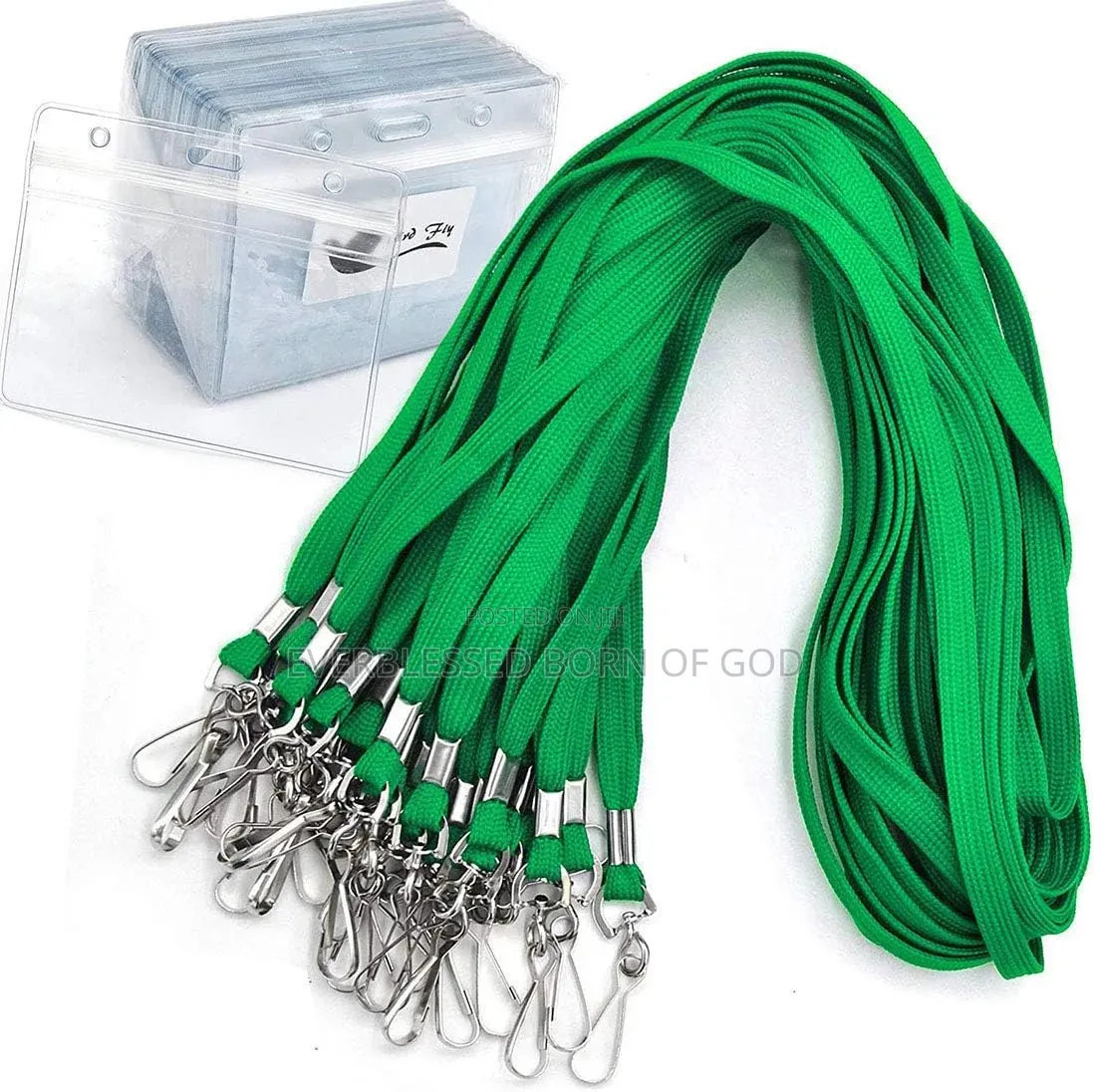 100 Pieces of Lanyards for Office and Staff Tags Card