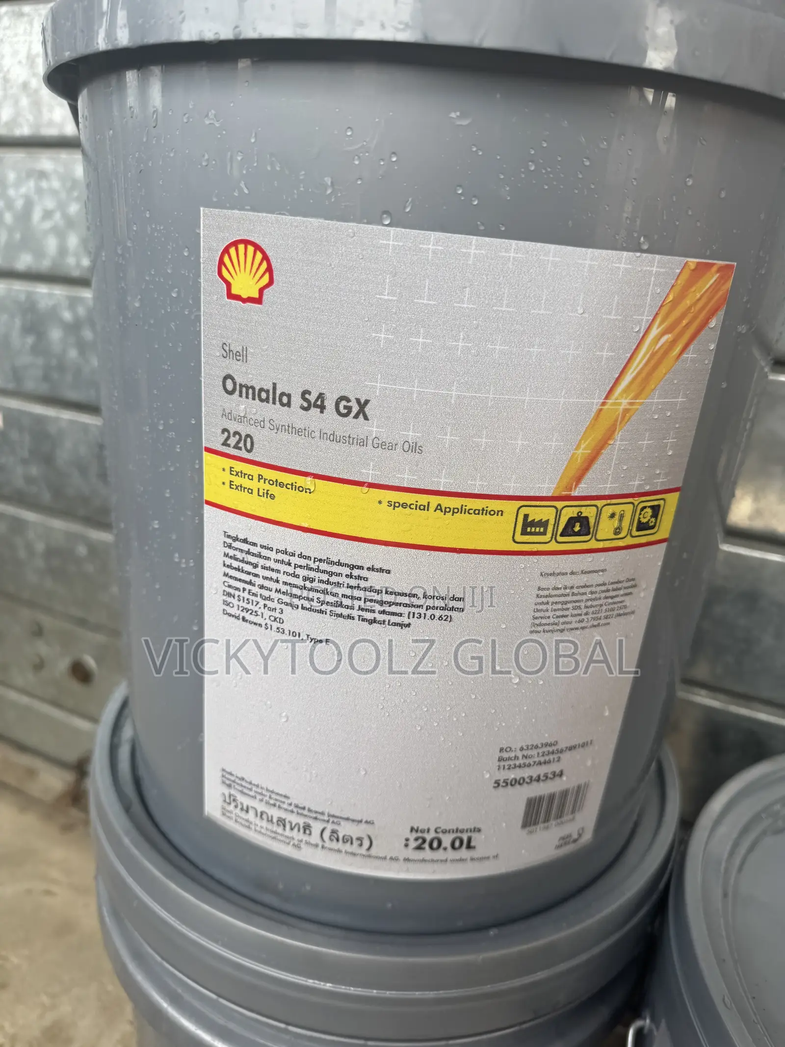 Shell Omala S4 Gx 220 Synthetic Gear Oil Pail