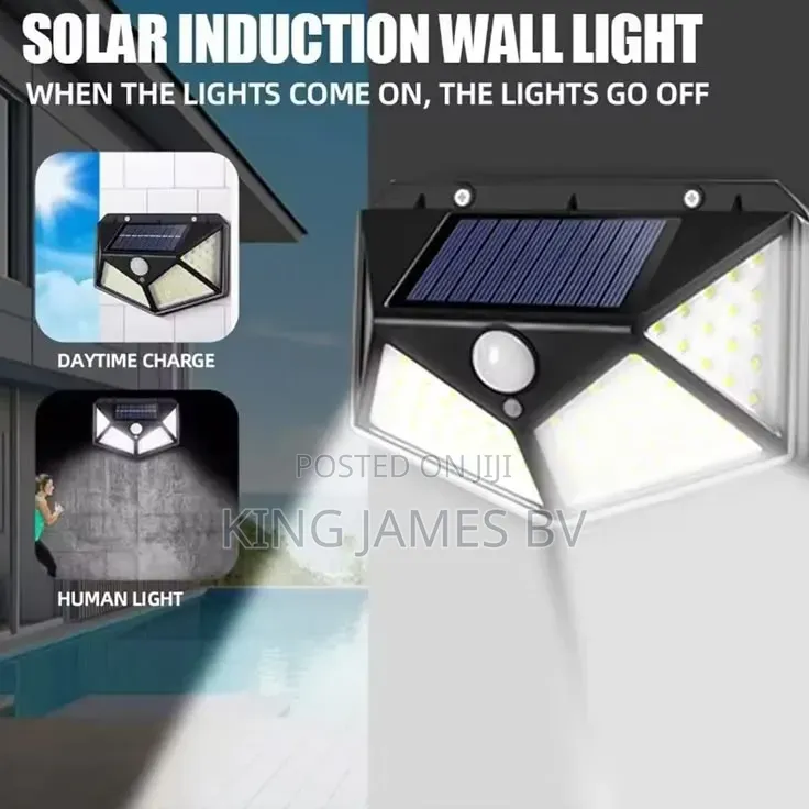 Solar 100 Led Sensor Wall Light – Ultra Bright Outdoor Security Light